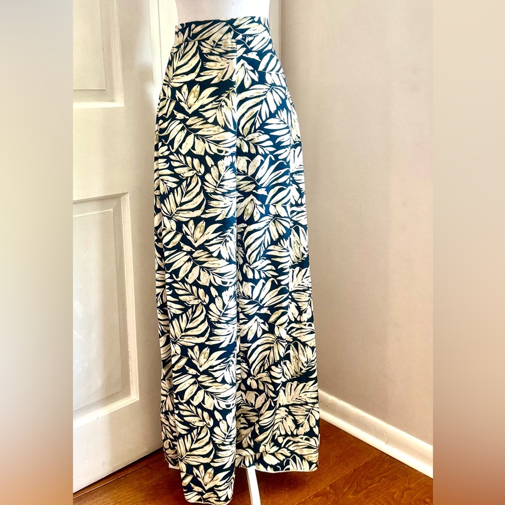SHEIN Tropical Leaf Print Pants